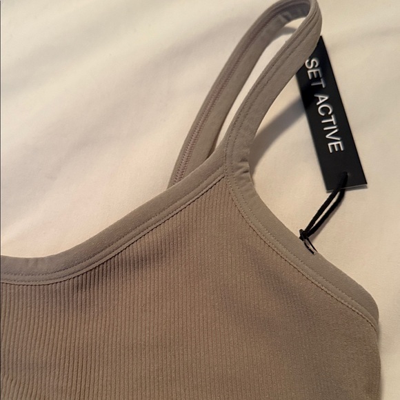 NWT SET Active - Gray Ribbed Tank Top - Picture 3 of 4